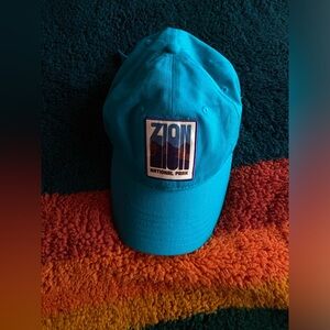 Unisex bright and adjustable Zion National Park hat. Perfect for hiking!